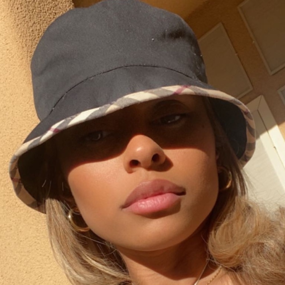 Black Burberry Bucket Hat